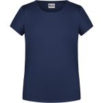 James+Nicholson Mädchen-T-Shirt aus Bio-Baumwolle 8007G – Marineblau S