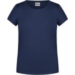 James+Nicholson Mädchen-T-Shirt aus Bio-Baumwolle 8007G – Marineblau L