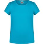 James+Nicholson Mädchen-T-Shirt aus Bio-Baumwolle 8007G – Türkis L