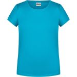 Dívčí tričko z bio bavlny James+Nicholson 8007G - Turquoise XS