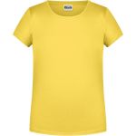 Dívčí tričko z bio bavlny James+Nicholson 8007G - Yellow L