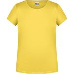James+Nicholson Mädchen-T-Shirt aus Bio-Baumwolle 8007G – Gelb M