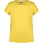 Dívčí tričko z bio bavlny James+Nicholson 8007G - Yellow XL