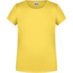 Dívčí tričko z bio bavlny James+Nicholson 8007G - Yellow XXL