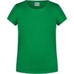 James+Nicholson Mädchen-T-Shirt aus Bio-Baumwolle 8007G – Farngrün S