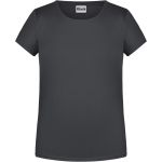 Dívčí tričko z bio bavlny James+Nicholson 8007G - Graphite M