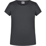 Dívčí tričko z bio bavlny James+Nicholson 8007G - Graphite M
