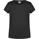 James+Nicholson 8007G Mädchen-T-Shirt aus Bio-Baumwolle – Schwarz XXL