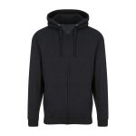 Pánská mikina na zip s kapucí ZOODIE - Black Smoke M