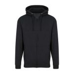 Pánská mikina na zip s kapucí ZOODIE - Black Smoke XL
