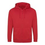 Herren-Kapuzenpullover mit Reißverschluss ZOODIE – Feuerrot XL