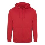 Pánská mikina na zip s kapucí ZOODIE - Fire red XXL
