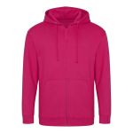 Pánská mikina na zip s kapucí ZOODIE - Hot pink XL