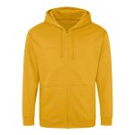 Pánská mikina na zip s kapucí ZOODIE - Mustard L