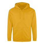 Herren-Kapuzenpullover mit Reißverschluss ZOODIE – Senfgelb XXL
