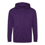 Pánská mikina na zip s kapucí ZOODIE - Purple XXL