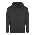 Herren-Kapuzenpullover mit Reißverschluss ZOODIE – Sturmgrau XL
