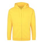 Pánská mikina na zip s kapucí ZOODIE - Sun yellow XL