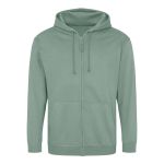 Pánská mikina na zip s kapucí ZOODIE - Dusty green XL