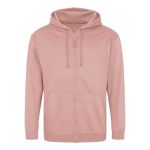 Pánská mikina na zip s kapucí ZOODIE - Dusty pink S
