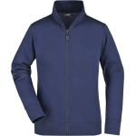 James+Nicholson JN52 Damen-Kapuzenpullover mit Reißverschluss – Marineblau L