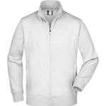 James+Nicholson JN46 Herren-Kapuzenpullover mit Reißverschluss – Weiß XXL