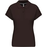 Damen-Poloshirt Kariban K242 - Schokolade L